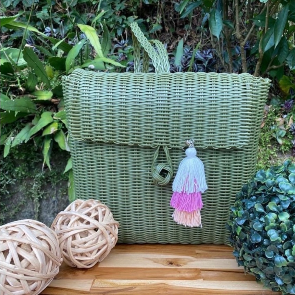 New without tag recycled plastic craft back pack bag